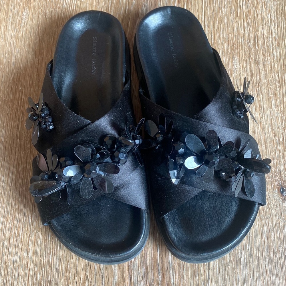 Simone Rocha Embellished Slides - Gem